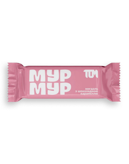 TOM peanut butter Батомчик мигдаль з шоколадною карамеллю (термін до 27.09.2026) (45 g)