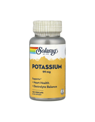 Solaray Potassium 99 mg (100 veg caps)