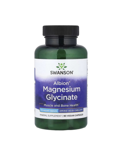 Swanson Magnesium Glycinate 133 mg (90 veg caps)
