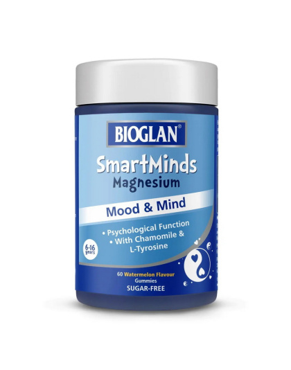 Bioglan SmartMinds Magnesium Mood & Mind (60 gummies, watermelon)