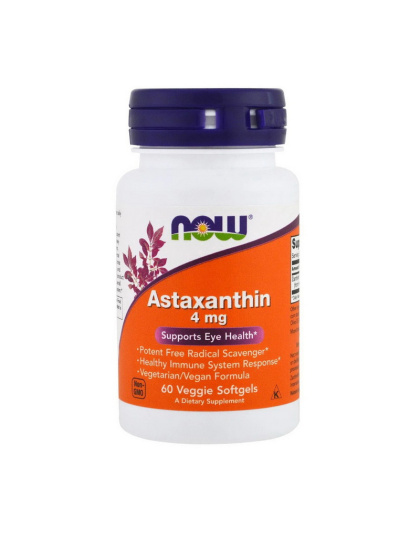 NOW Astaxanthin 4 mg (60 veg softgels)