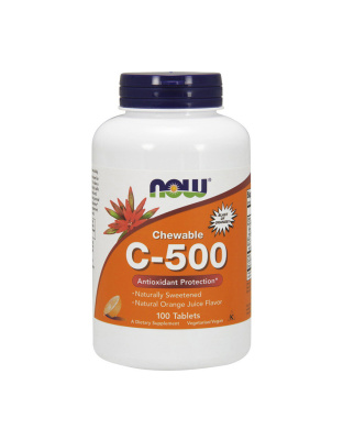 NOW C-500 chewable (100 tab, orange)