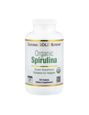 California Gold Nutrition Organic Spirulina (720 tab)