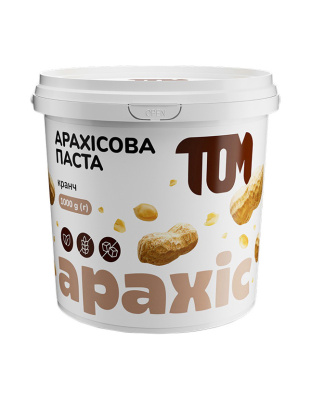 TOM peanut butter Арахісова Паста (1 kg, кранч)