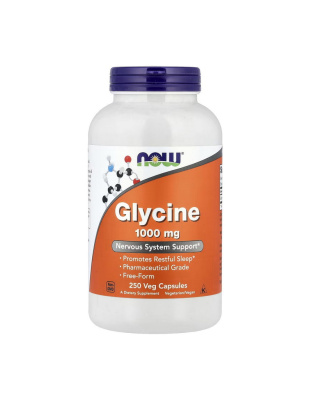NOW Glycine 1000 mg (250 veg caps)