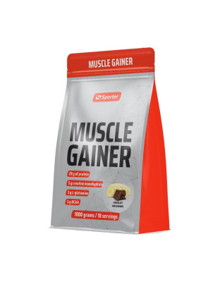 Sporter Muscle Gainer (1 kg, strawberry)