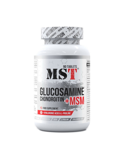 MST Glucosamine Chondroitin + MSM + hyaluronic acid (90 pills)