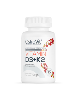 OstroVit Vitamin D3 + K2 (відкрита банка) (90 tabs)
