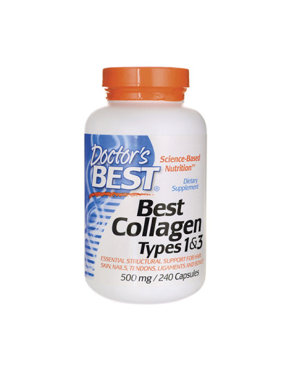 Doctor's BEST Collagen Types 1&3 500 mg with Vitamin C (240 caps)