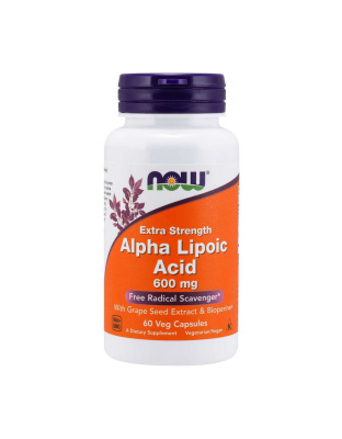 NOW Alpha Lipoic Acid 600 mg Extra Strength (60 caps)