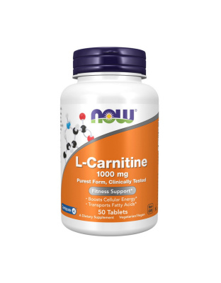 NOW L-Carnitine 1000 mg purest form (50 tab)