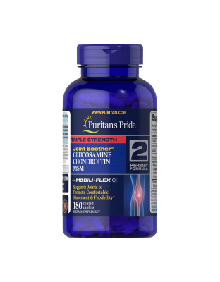Puritan's Pride Triple Strength Glucosamine & Chondroitin with MSM (180 caplets)