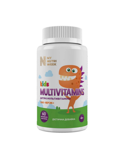 My Nutri Week Kids Multivitamins (60 jelly lozenges, peach)