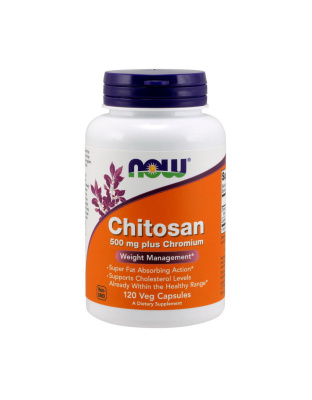 NOW Chitosan 500 mg plus Chromium (120 veg caps)