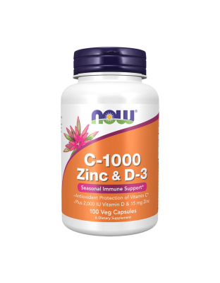 NOW C-1000 Zinc & D-3 (100 veg caps)