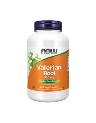NOW Valerian Root 500 mg (250 veg caps)