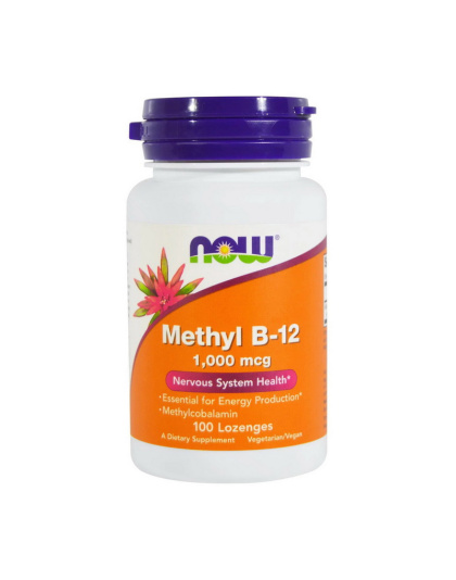 NOW Methyl B-12 1000 mсg (100 Lozenges)