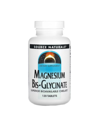 Source Naturals Magnesium Bisglycinate Powder (120 tab)