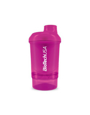 BioTech Shaker Wave Mini + 2 in 1 (300 ml, Magic Magenta)