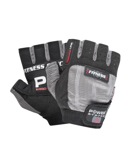 Power System Fitness Gloves Black-Grey 2300 (S size)