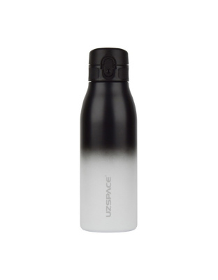 UZSPACE Uzspace Iron Gradient Waterboottle 4203 (600 ml, black/white)