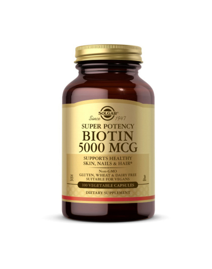 Solgar Biotin 5000 mcg (100 veg caps)