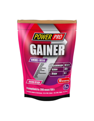 Power Pro Gainer (2 kg, лесная ягода)