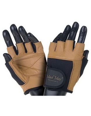 Mad Max Fitness Workout Gloves Brown/Black MFG-444 (S size)