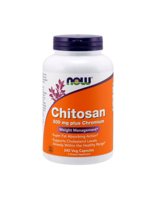 NOW Chitosan 500 mg plus Chromium (240 veg caps)