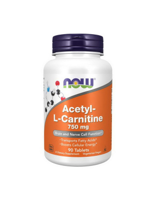 NOW Acetyl-L-Carnitine 750 mg (90 tab)