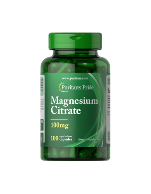Puritan's Pride Magnesium Citrate 100 mg (100 caps)