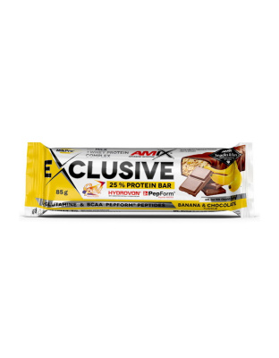 AMIX Exclusive Protein Bar 25% (85 g, banana & chocolate)