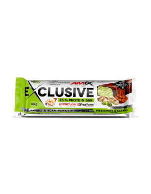 AMIX Exclusive Protein Bar 25% (85 g, pistachios & caramel)