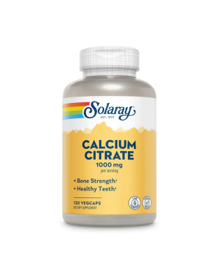 Solaray Calcium Citrate 1000 mg (120 veg caps)