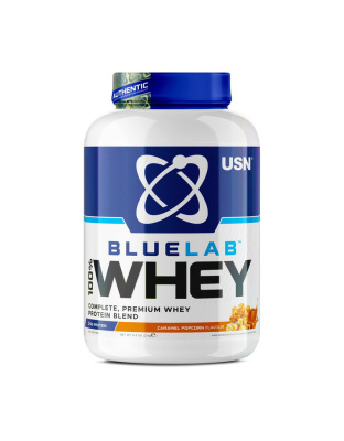 USN Blue Lab 100% Whey (2 kg, caramel popcorn)