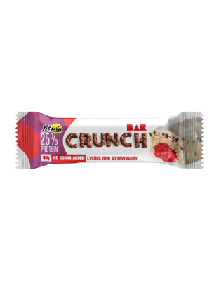 FitWin Crunch Bar No Sugar Added (50 g, lychee and strawberry)