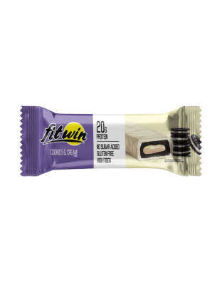 FitWin Fitwin Bar No Sugar Added (60 g, cookies & cream)