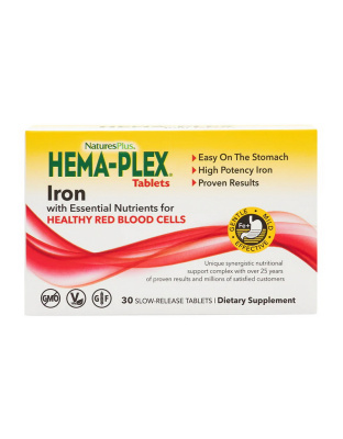 Natures Plus Hema-Plex Iron Tablets (30 tab)