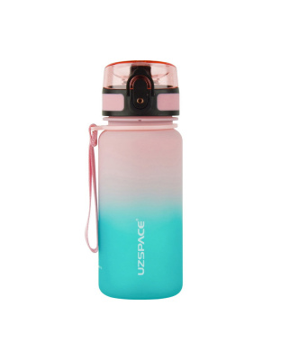 UZSPACE Uzspace Frosted Gradient Waterbottle 3034 (350 ml, pink/blue)