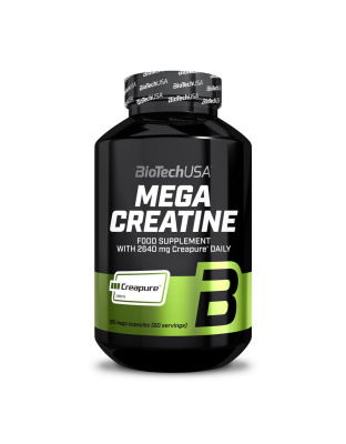 BioTech Mega Creatine Creapure (120 mega caps)