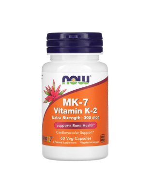NOW MK-7 Vitamin K-2 300 mcg (60 veg caps)