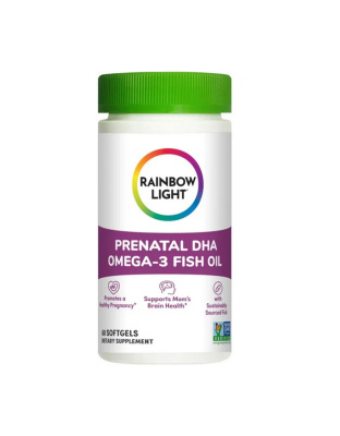 Rainbow Light Prenatal DHA Omega-3 Fish Oil (60 sgels)