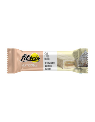 FitWin Fitwin Bar No Sugar Added (60 g, milky & cream)