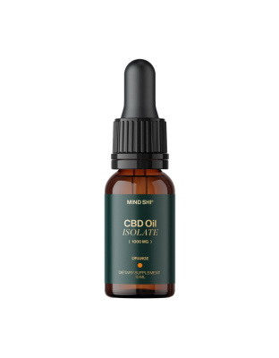 Mind Shi CBD Oil Isolate 1000 mg (10 ml, orange)