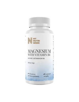 My Nutri Week Magnesium with Vitamin B6 399 mg (150 caps)