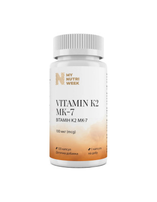 My Nutri Week Vitamin K2 MK-7 100 mcg (120 caps)