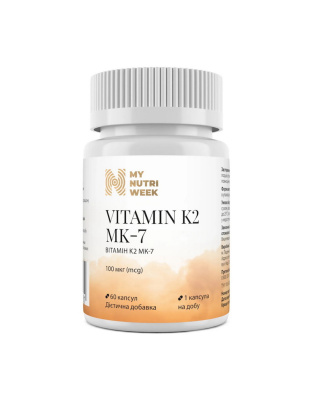 My Nutri Week Vitamin K2 MK-7 100 mcg (60 caps)