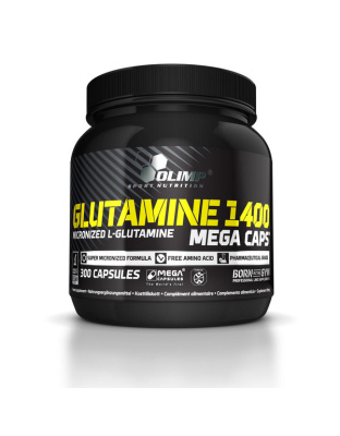 OLIMP L-Glutamine 1400 mega caps (пошкоджена заводська етикетка) (300 caps)