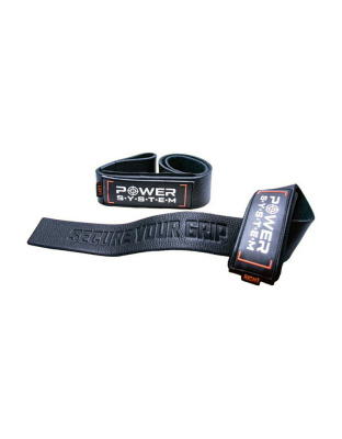 Power System Lifting Leather Straps 3320 Black