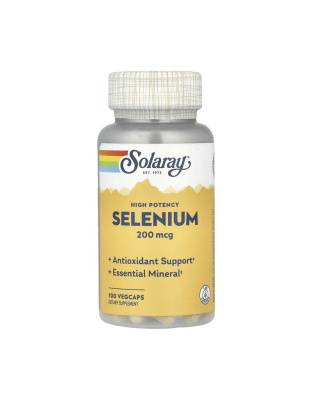 Solaray Selenium 200 mcg High Potency (100 veg caps)